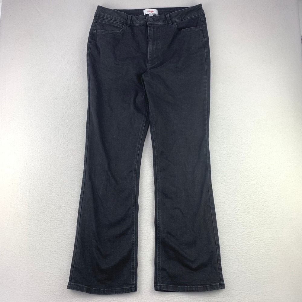 Wrangler Jeans Bootcut Women‎ 16 Black Classic Denim Stretch Rodeo Retro Cowgirl